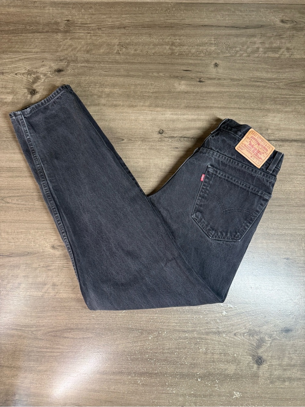 Vintage 1999 Levi’s 550 Jeans Mens 34x33 Faded Black Relaxed Fit 90s Mexico
